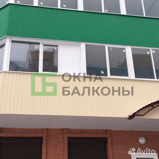 Остекление балконов в пятиэтажке