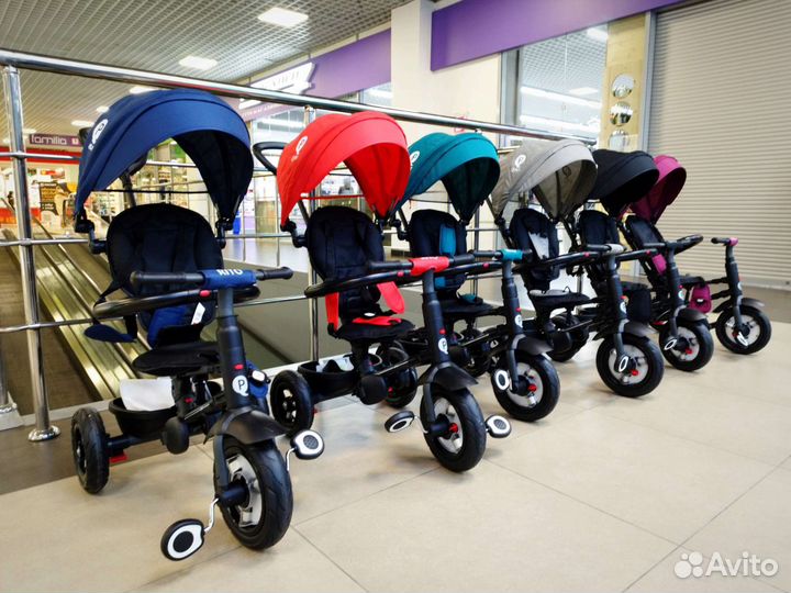 Детский трехколесный велосипед Rito Q Play черный