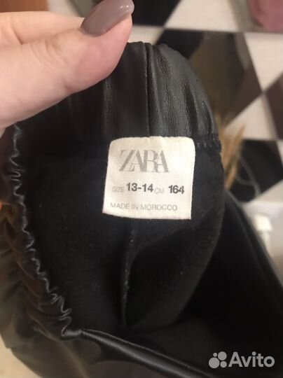 Кожаная юбка zara