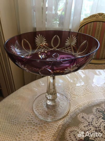 Фруктовницы зеленое стекло