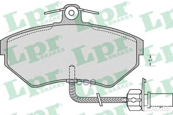 Колодки тормозные дисковые 05P979 Lpr