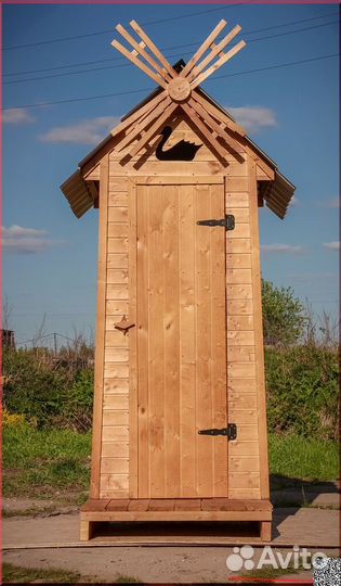 Уличный туалет деревянный BAG333