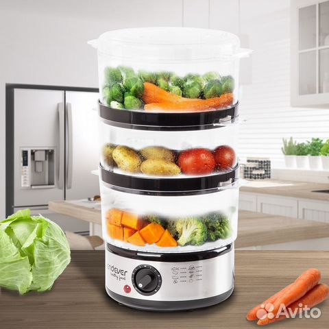 Пароварка Endever Vita-173 6 л., 3 яруса