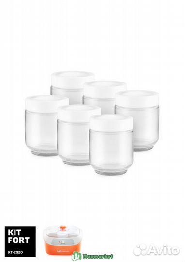 Йогуртница Kitfort кт-2020 оранжевый