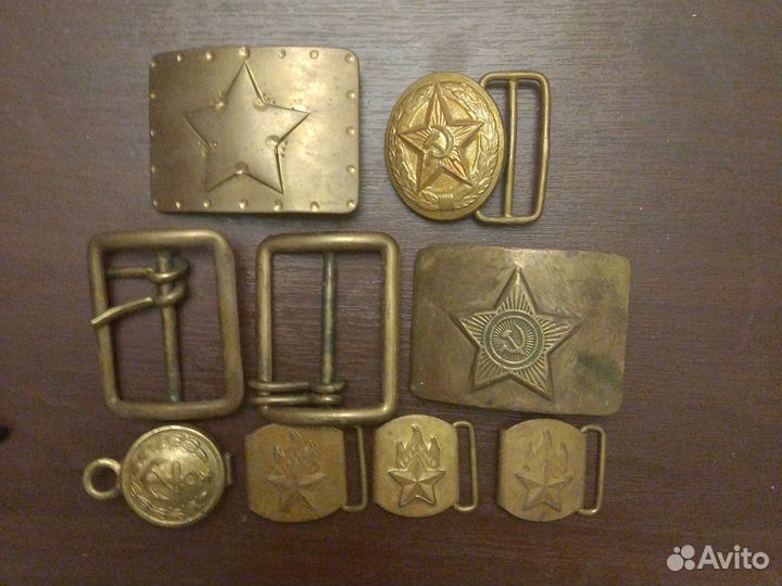 Бляхи от ремня СССР 9шт
