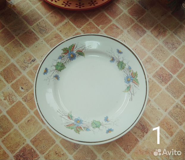 Фарфоровые тарелки.Сервиз СССР. Дружковский фз