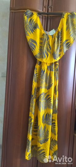 Платья летние и кардиган р. 50-52 лён, хлопок