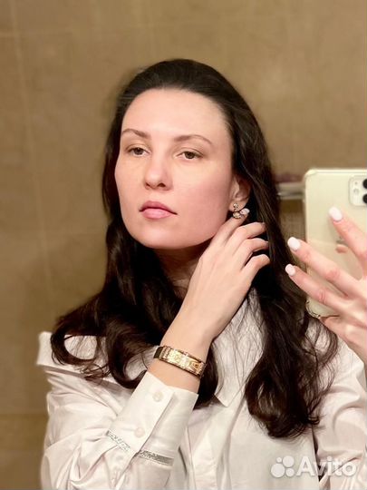 Серьги с бриллиантами золотые малинки саргон