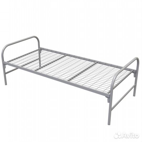 Кровать металлическая широкая