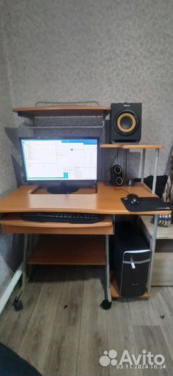 Игровой пк с монитором, gtx 1050 ti