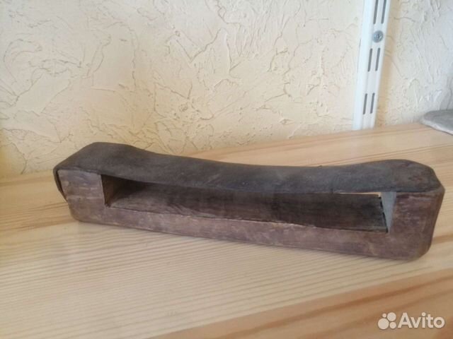 Старинный кожаный ремень для правки опасной бритвы