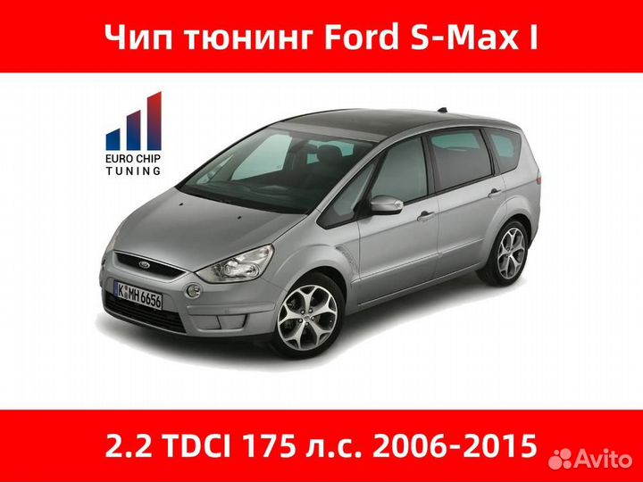 Чип тюнинг Ford S-Max 2.2 tdci I 175 лс