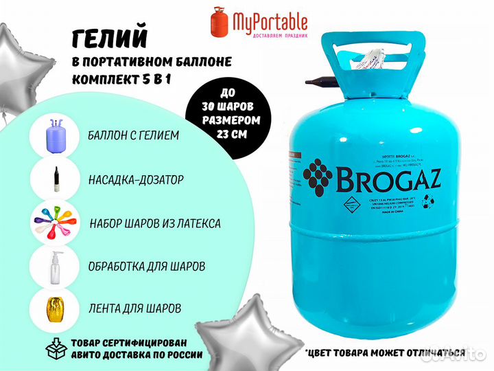 Баллончик с гелием для надувания шаров