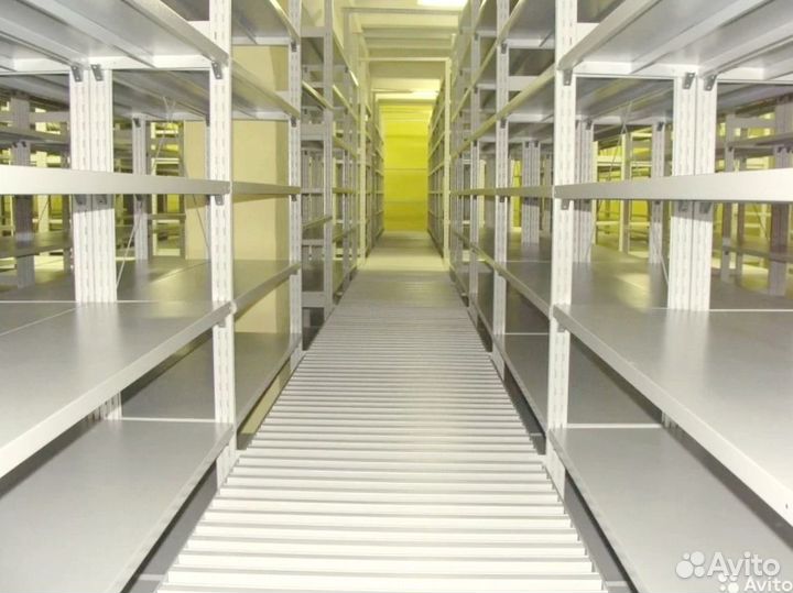 Среднегрузовые стеллажи для склада