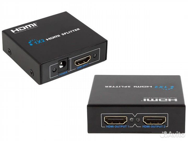 Hdmi сплиттер 1x2 и 1х4 новый с блоком