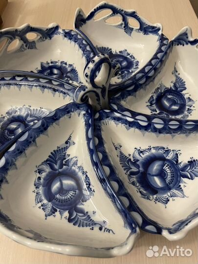 Менажница гжель. Новая