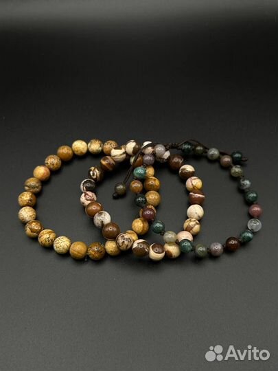 Браслеты из натуральных камней (Яшма)