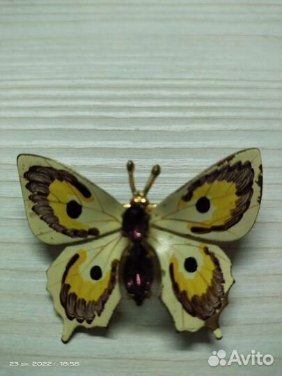 Винтажная брошь чехословакия