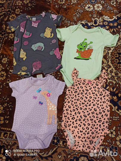 Боди и песочник 62-68