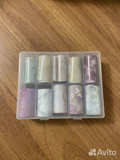 Фольга для ногтей Эффект мрамора