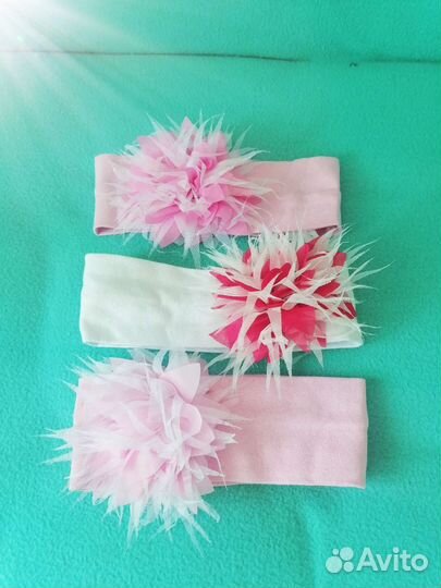 Повязочки, ободочки для малышек (новые)