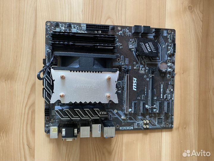 Комплект b450 + r5 3600 + кулер + ddr4 16gb