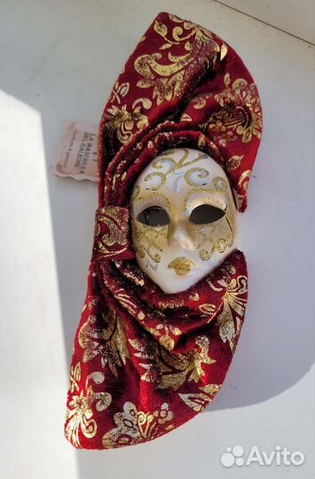Венцианские маски 4 вида, сувенирные (не большие)