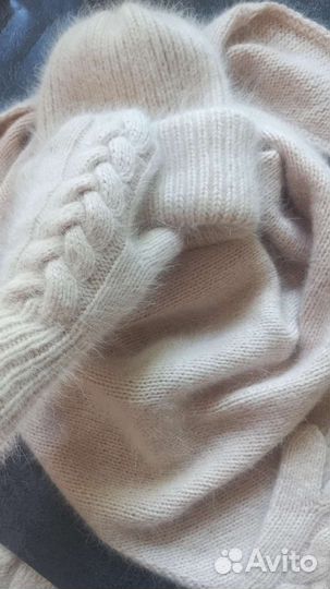 Шапка, бактус, варежки