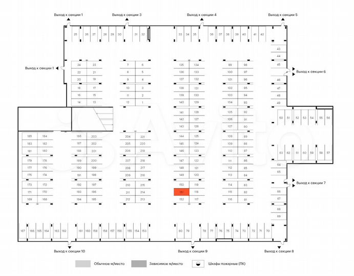 Машиноместо, 13 м²