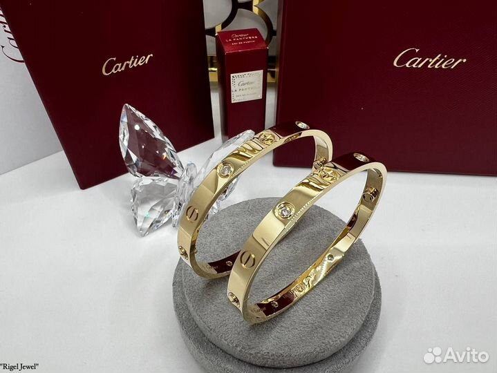 Браслет Cartier Love (4 бриллианта)