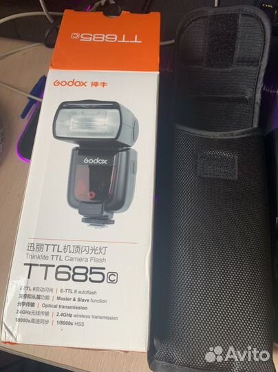 Вспышка godox TT685c для canon