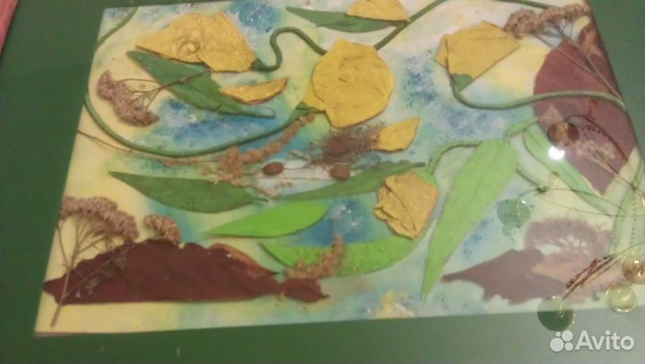 Коллаж из натуральных материалов