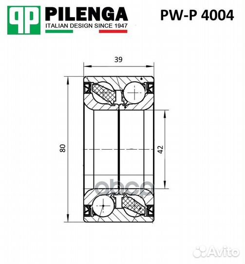 Подшипник ступицы передней Renault Duster/Flue