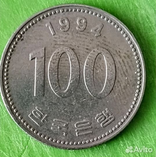 Монета 100 вон, Южная Корея