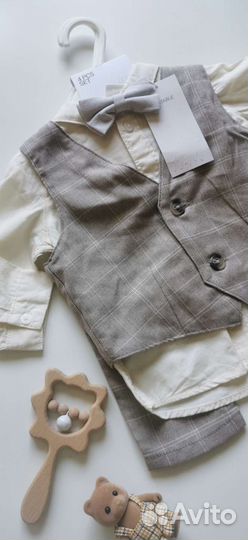 Новый нарядный костюм h&m 68,74