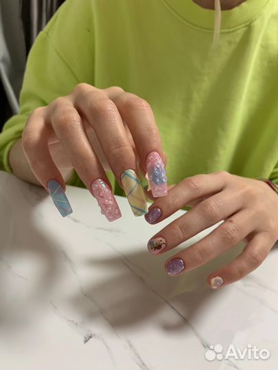 Маникюр, наращивание, гель лак, дизайны