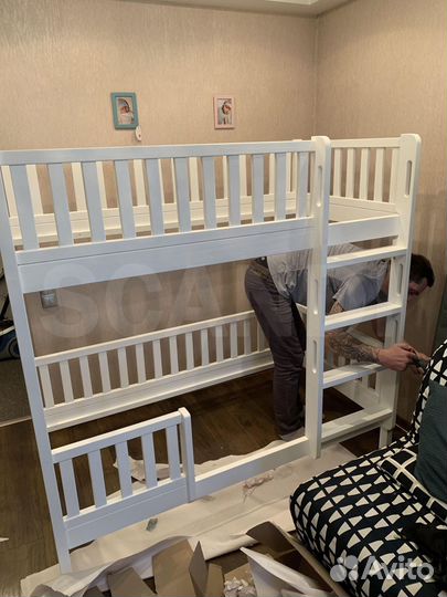 Детская кроватка из бука