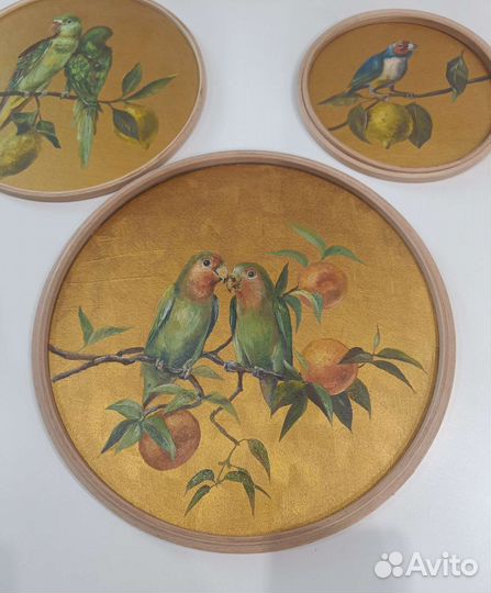 Картина маслом Неразлучники