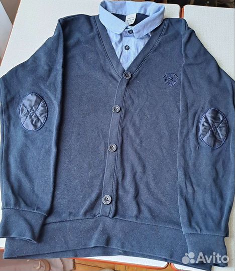 Кофта- обманка на школьника 13-14л