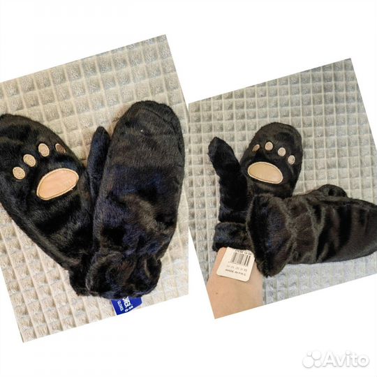 Варежки меховые женские