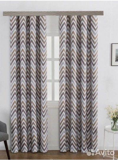 Шторы зигзаг