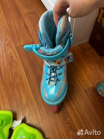 Роликовые коньки детские раздвижные