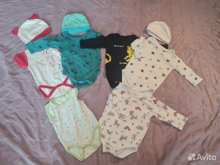 Вещи пакетом на мальчика с рождения до р 62 включ