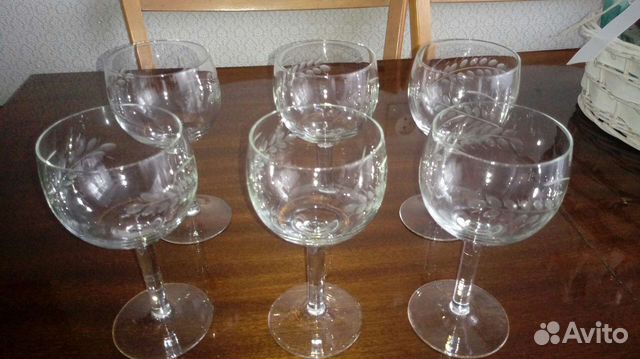 Штоф и фужеры бокалы старинные