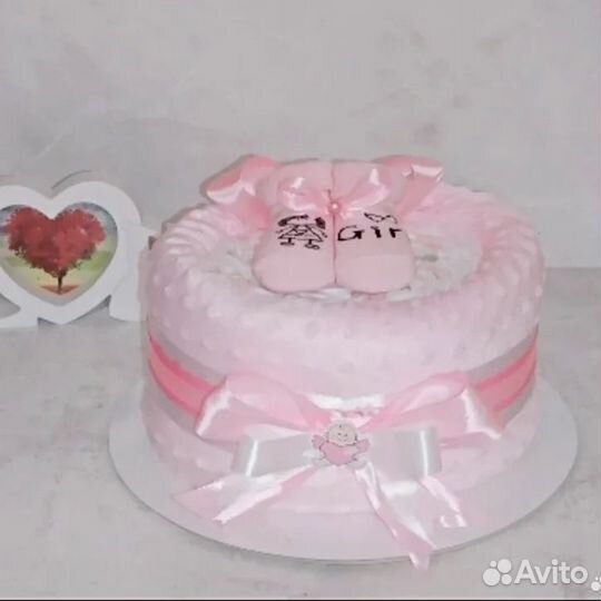 Торт из памперсов подгузников