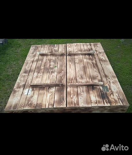 Детская песочница с крышкой