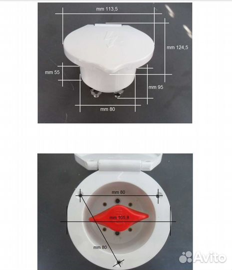 Выключатель массы Heavy Duty судовой врезного монт