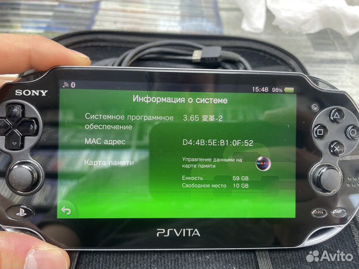 Sony Ps Vita 64Gb Enso Henkaku + игры