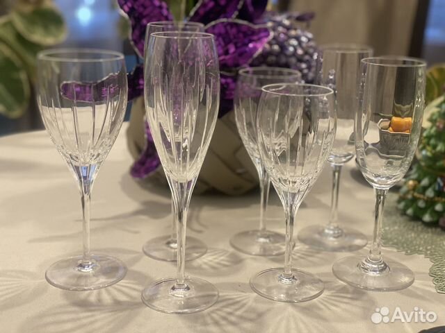 Хрустальные бокалы Christofle, Baccarat