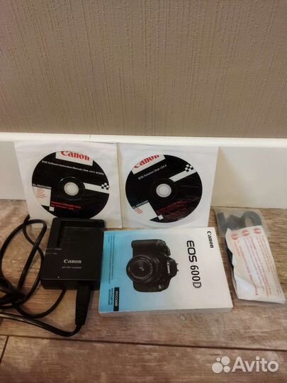 Зеркальный фотоаппарат Canon 600d kit, EFS18-55, +